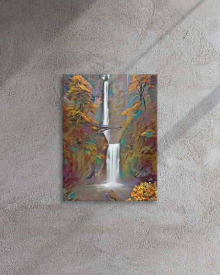 Multnomah Falls - Digital Art - Thin canvas