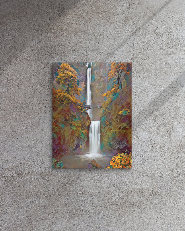 Multnomah Falls - Digital Art - Thin canvas
