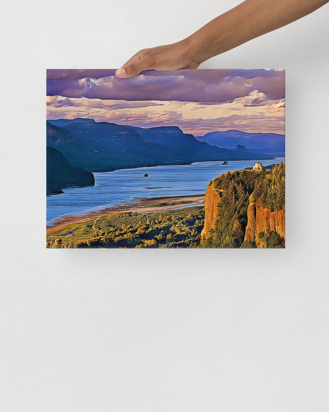 Columbia River Gorge - Digital Art - Thin canvas