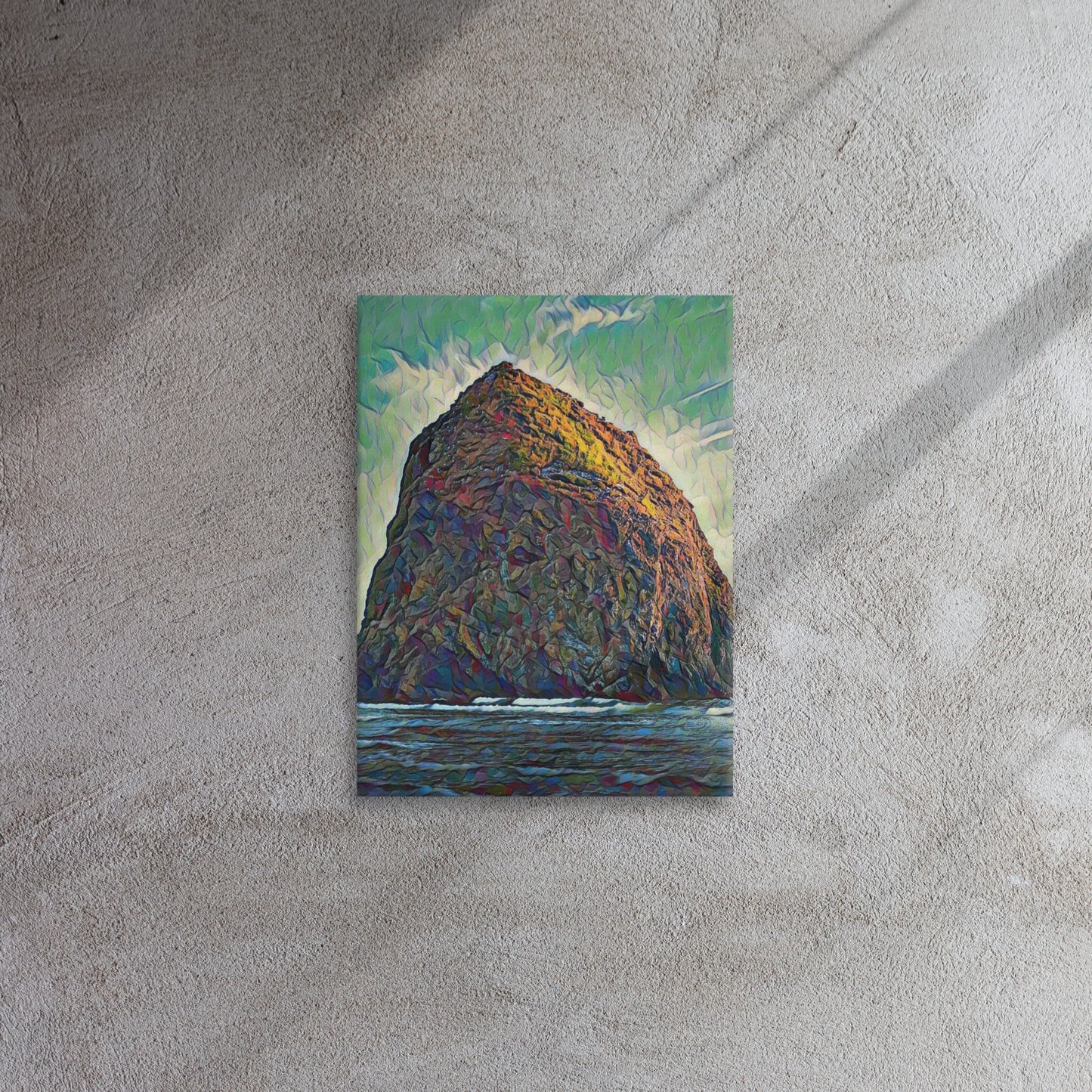Haystack Rock - Digital Art - Thin canvas