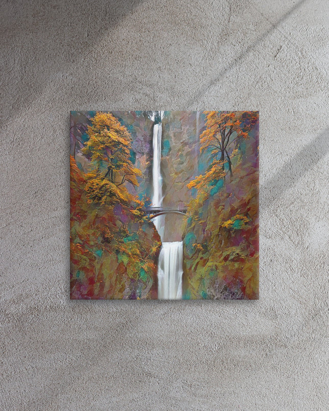 Multnomah Falls - Digital Art - Thin canvas