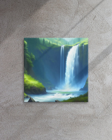 Beautiful Oregon Waterfalls - Digital Art -Thin canvas
