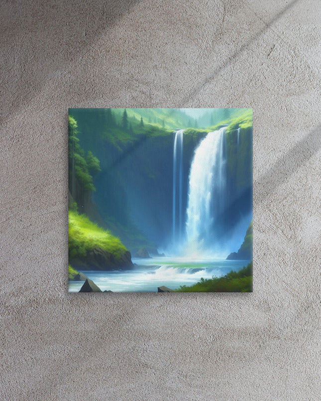 Beautiful Oregon Waterfalls - Digital Art -Thin canvas