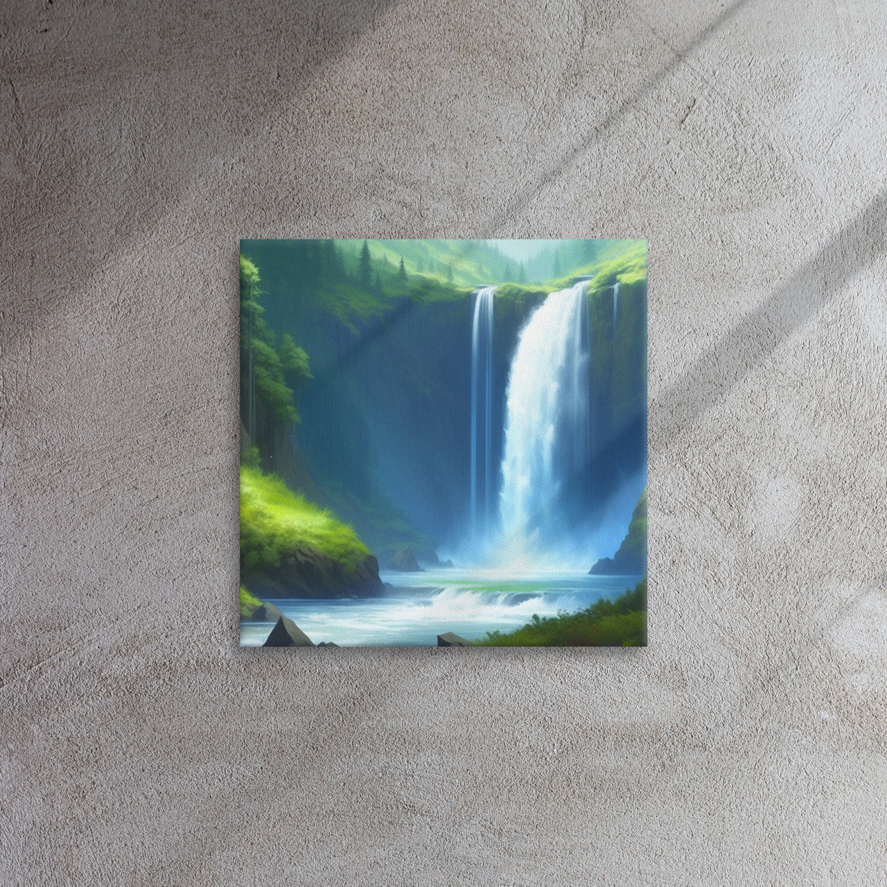 Beautiful Oregon Waterfalls - Digital Art -Thin canvas