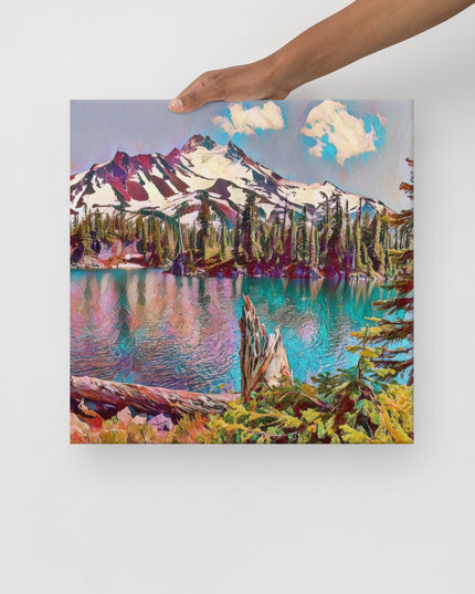 Mount Jefferson - Digital Art - Thin canvas