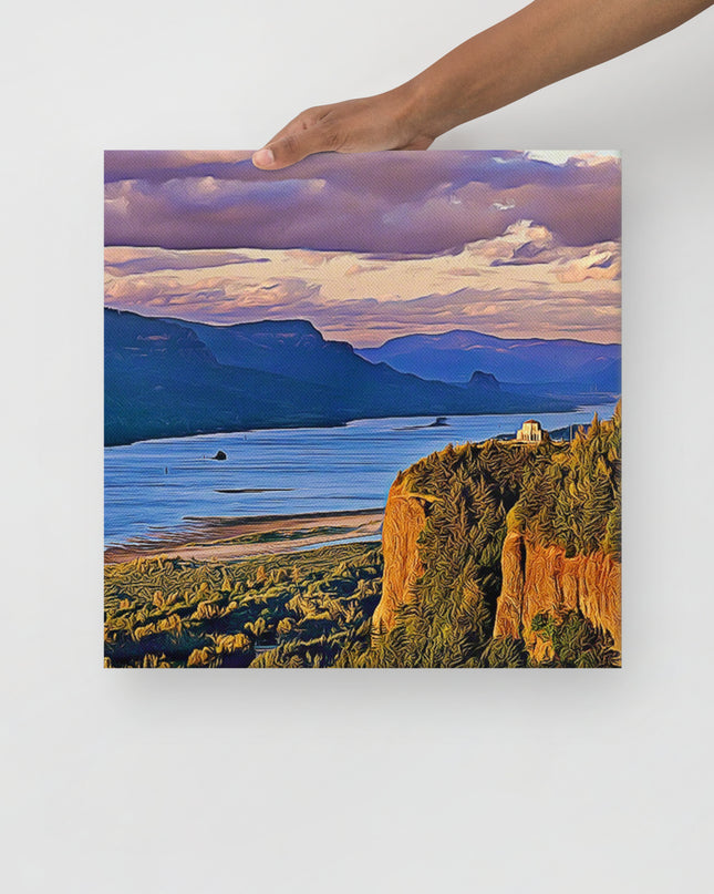 Columbia River Gorge - Digital Art - Thin canvas