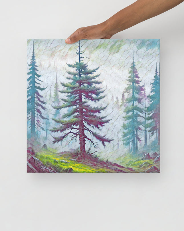 into the Oregon Woods - Digital Art -Thin canvas