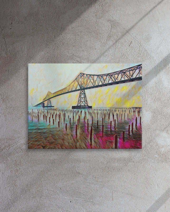 Astoria Bridge - Digital Art - Thin canvas