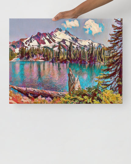 Mount Jefferson - Digital Art - Thin canvas