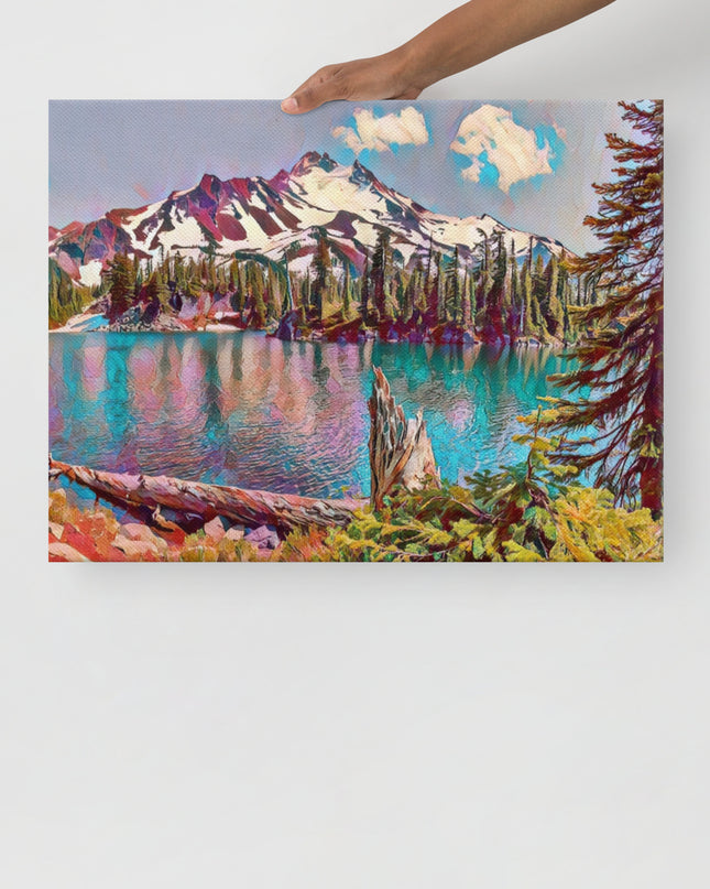 Mount Jefferson - Digital Art - Thin canvas