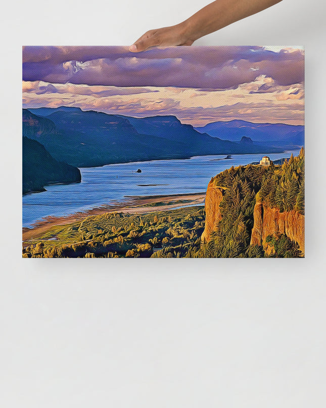 Columbia River Gorge - Digital Art - Thin canvas