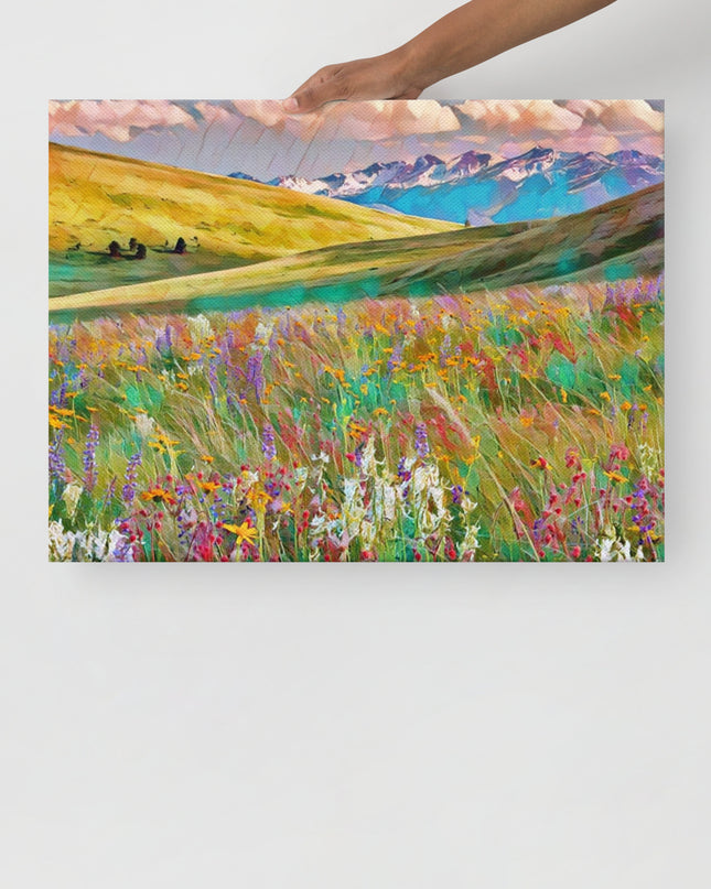 Oregon Wildflowers - Digital Art - Thin canvas