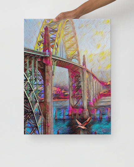 Newport Oregon - Digital Art -Thin canvas