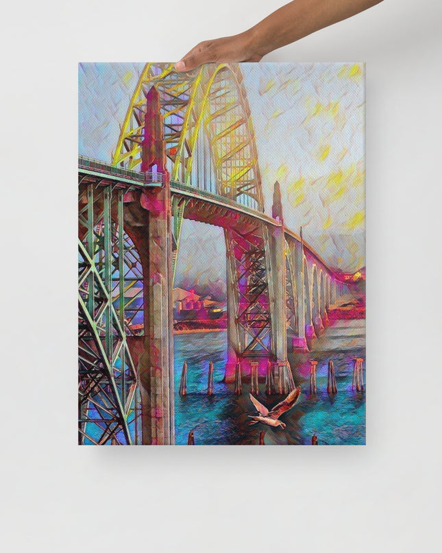Newport Oregon - Digital Art -Thin canvas