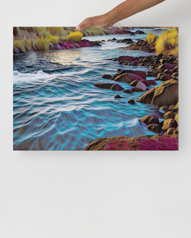 Oregon River - Digital Art - Thin canvas