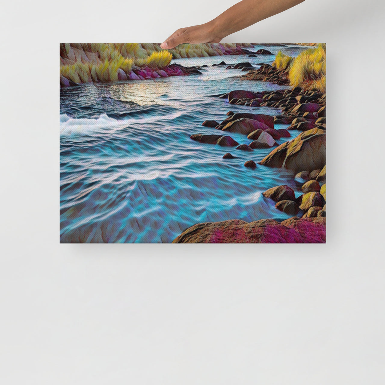 Oregon River - Digital Art - Thin canvas