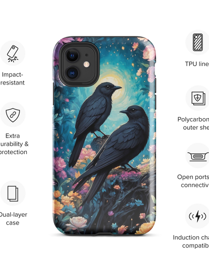 Black Birds - Tough Case for iPhone®