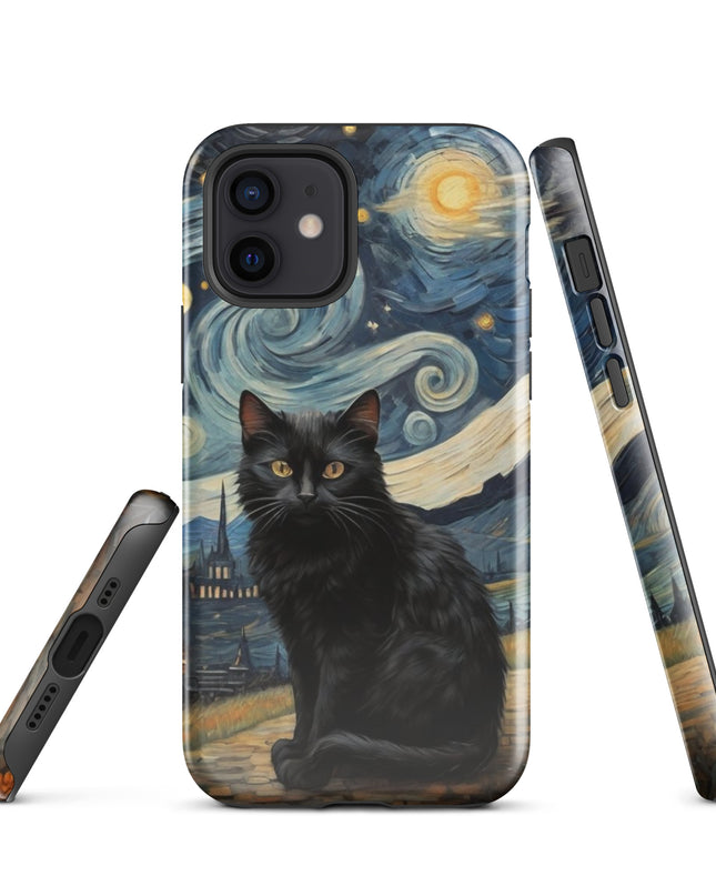 Starry Black Cat Night - Tough Case for iPhone®