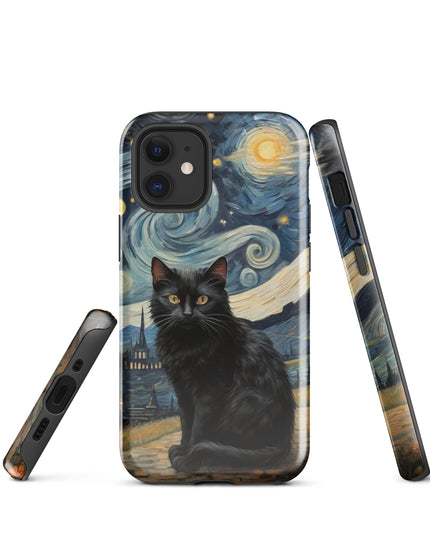 Starry Black Cat Night - Tough Case for iPhone®