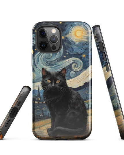 Starry Black Cat Night - Tough Case for iPhone®