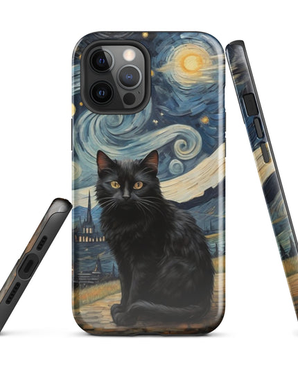 Starry Black Cat Night - Tough Case for iPhone®