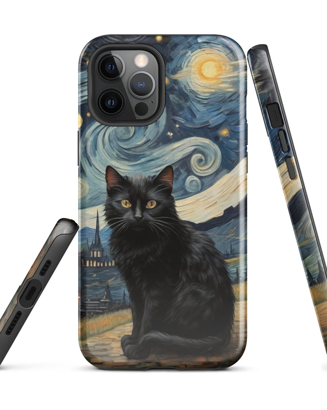 Starry Black Cat Night - Tough Case for iPhone®