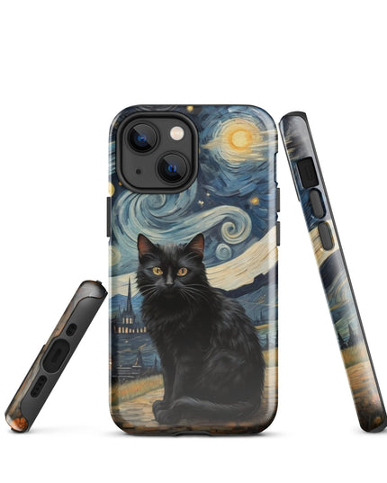 Starry Black Cat Night - Tough Case for iPhone®
