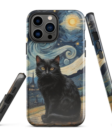 Starry Black Cat Night - Tough Case for iPhone®