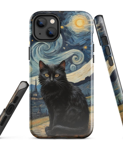 Starry Black Cat Night - Tough Case for iPhone®
