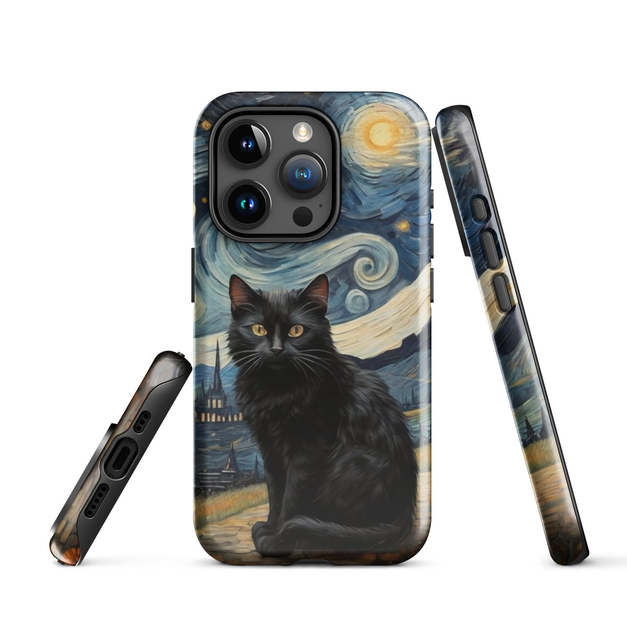 Starry Black Cat Night - Tough Case for iPhone®