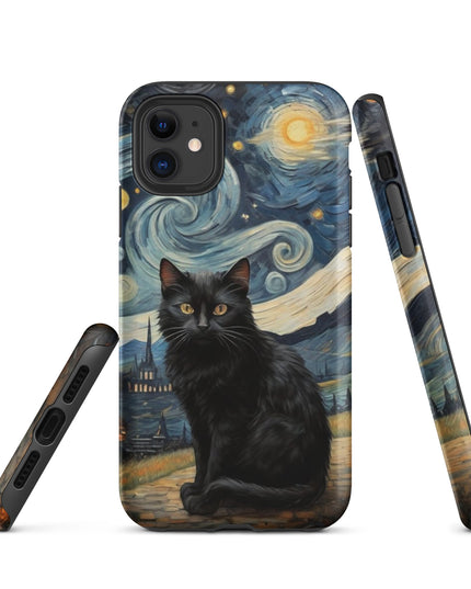 Starry Black Cat Night - Tough Case for iPhone®