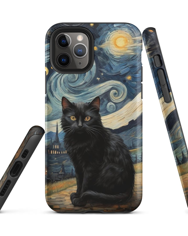 Starry Black Cat Night - Tough Case for iPhone®