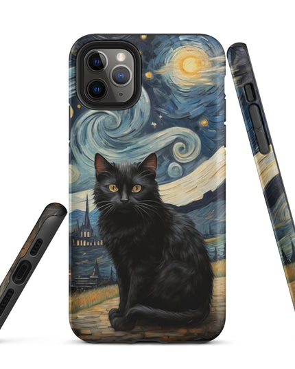 Starry Black Cat Night - Tough Case for iPhone®