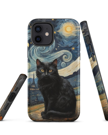 Starry Black Cat Night - Tough Case for iPhone®