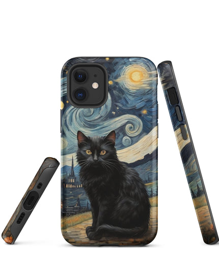 Starry Black Cat Night - Tough Case for iPhone®