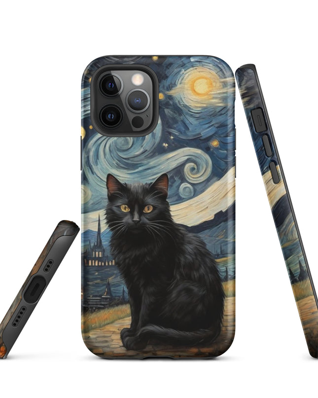 Starry Black Cat Night - Tough Case for iPhone®