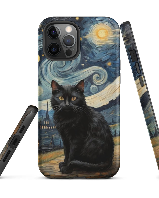 Starry Black Cat Night - Tough Case for iPhone®