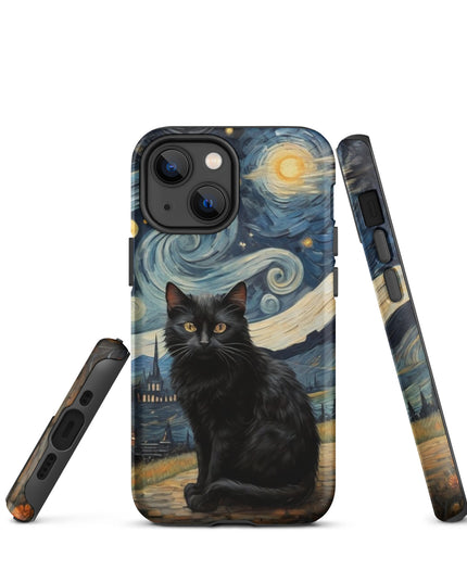 Starry Black Cat Night - Tough Case for iPhone®