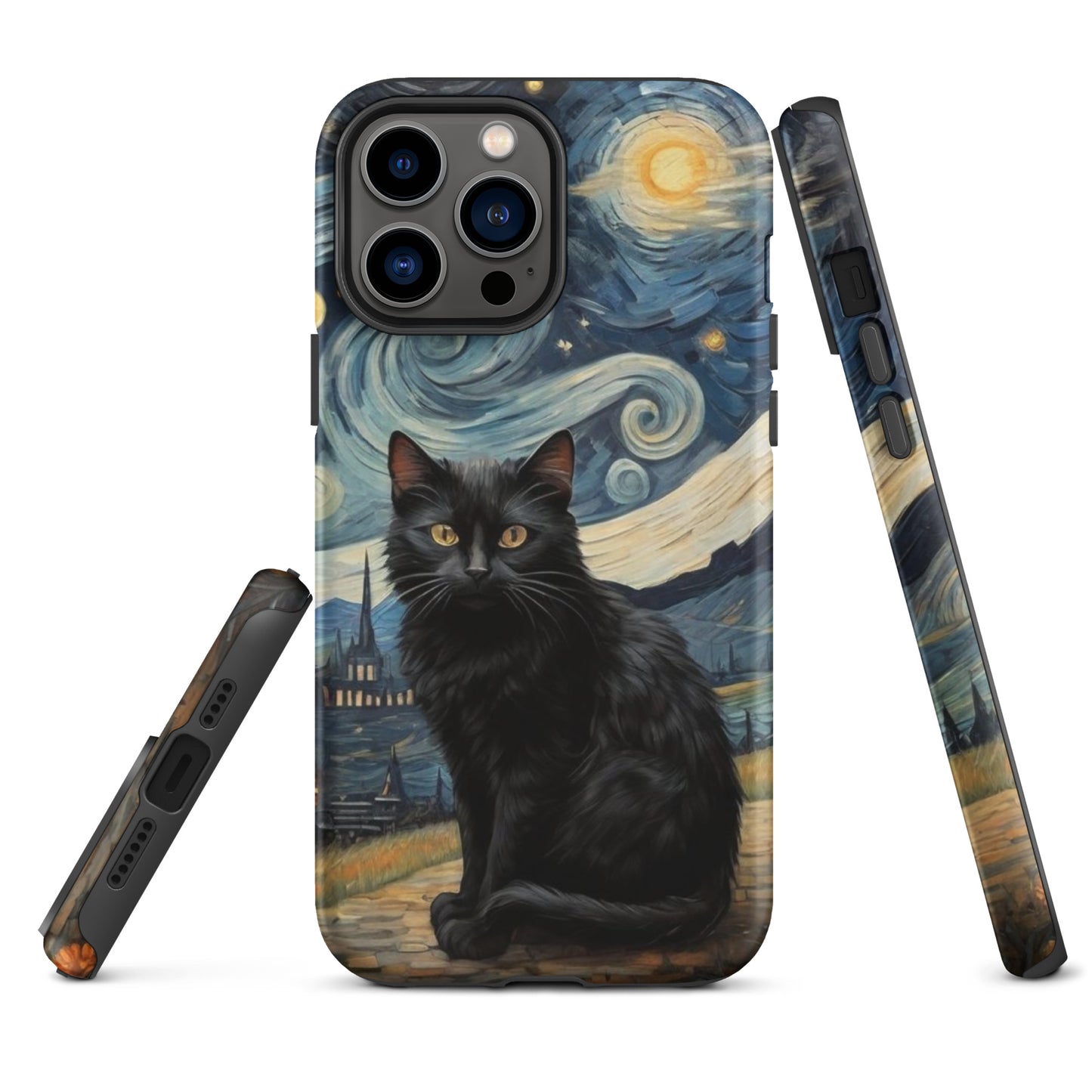 Starry Black Cat Night - Tough Case for iPhone®