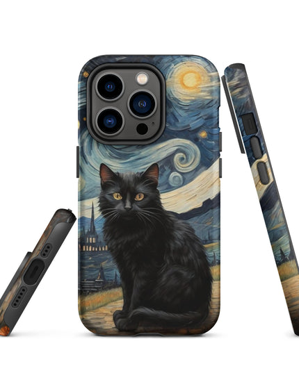 Starry Black Cat Night - Tough Case for iPhone®