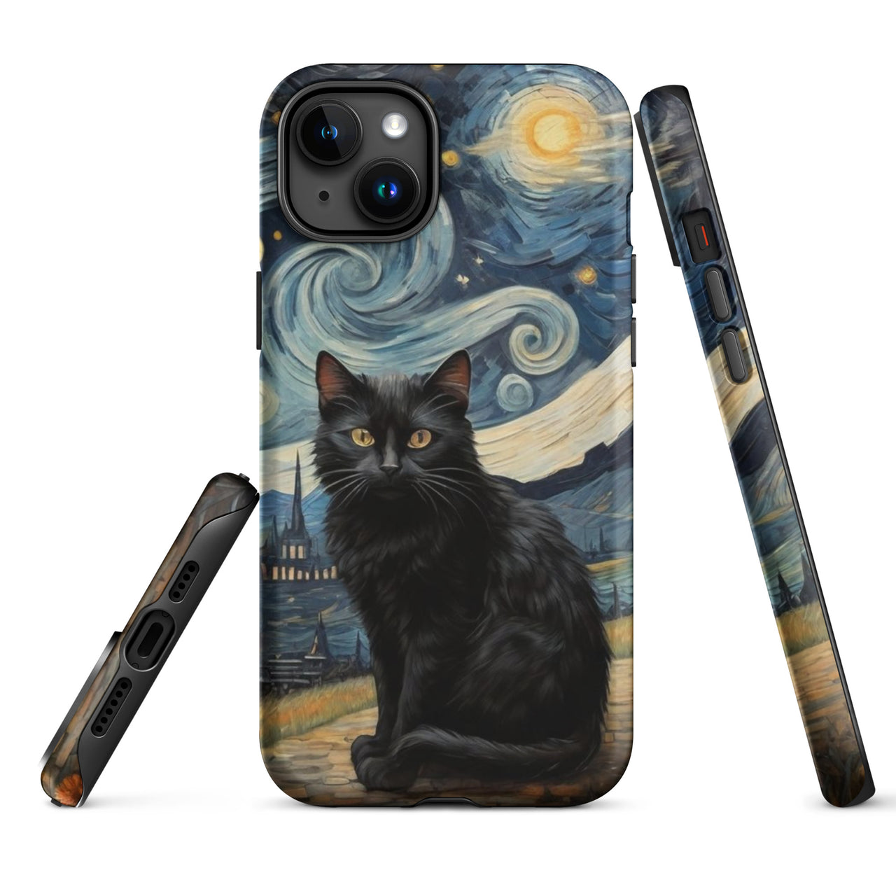 Starry Black Cat Night - Tough Case for iPhone®