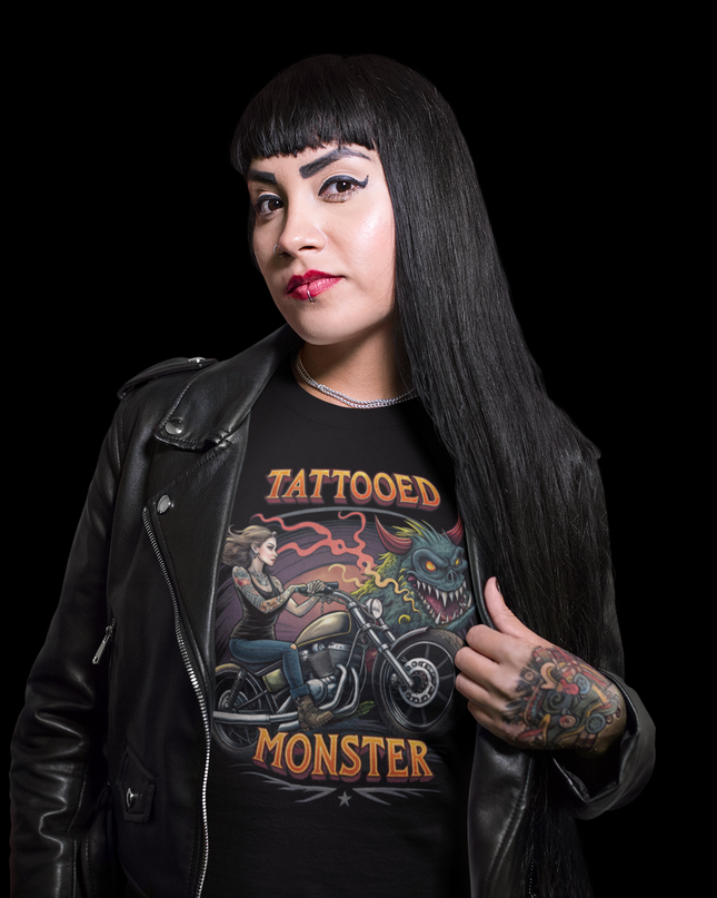 TATTOOED MONSTER - BIKER BABE - Unisex classic tee