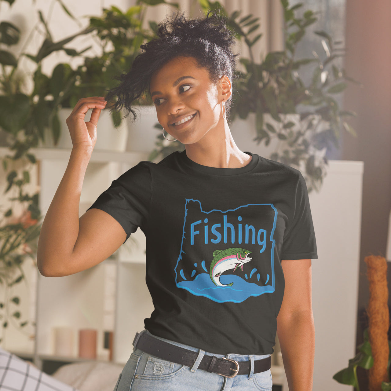 Fishing Oregon - Unisex T-Shirt