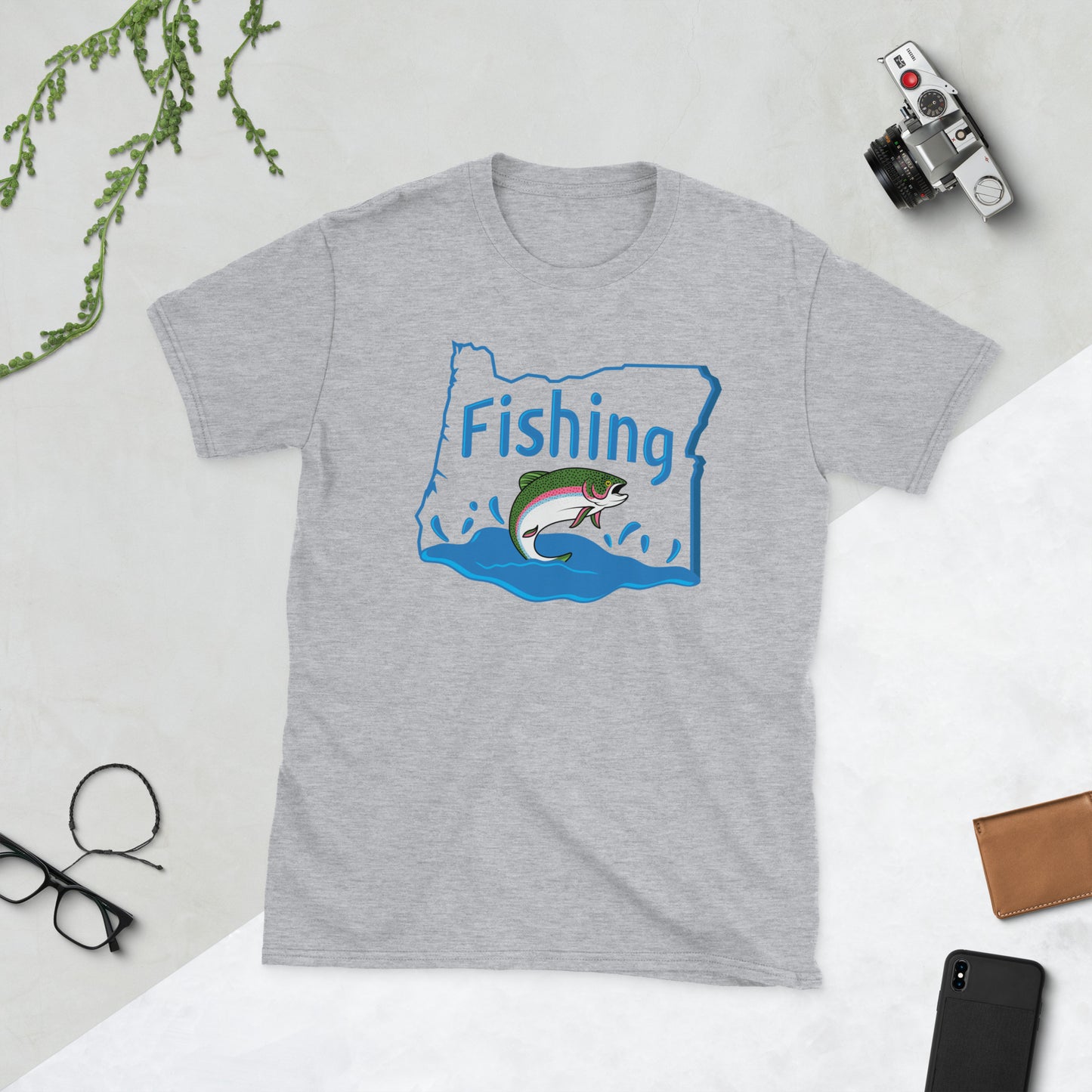 Fishing Oregon - Unisex T-Shirt