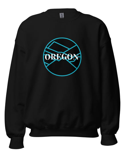 Oregon - Blue/Black - Unisex Sweatshirt