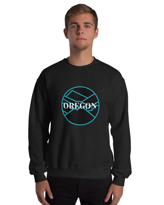 Oregon - Blue/Black - Unisex Sweatshirt