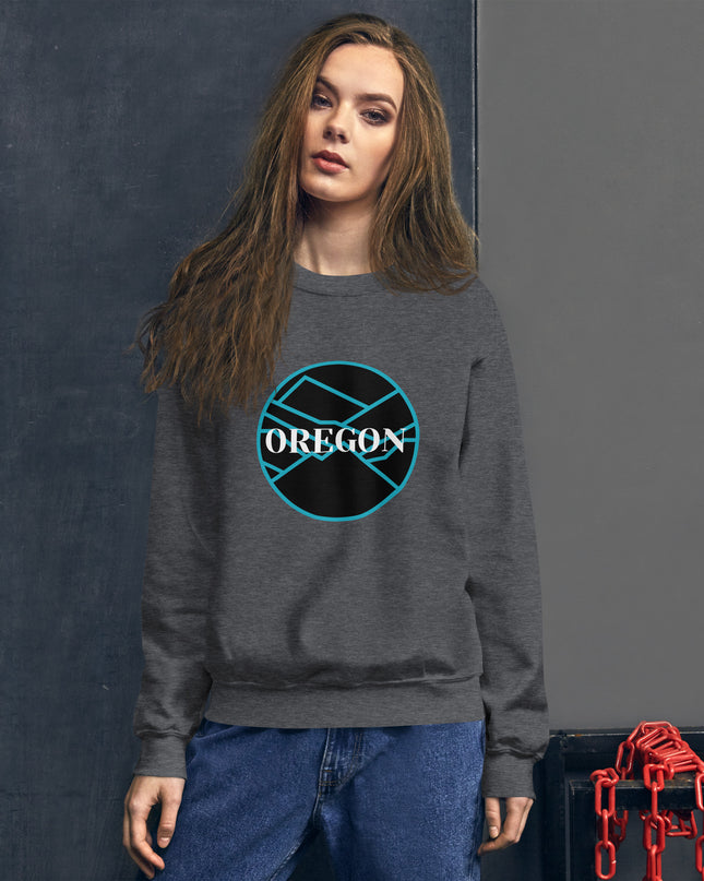 Oregon - Blue/Black - Unisex Sweatshirt