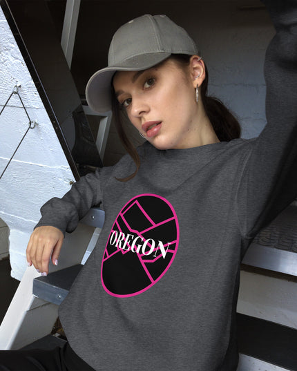 Oregon - Pink/Black - Unisex Sweatshirt
