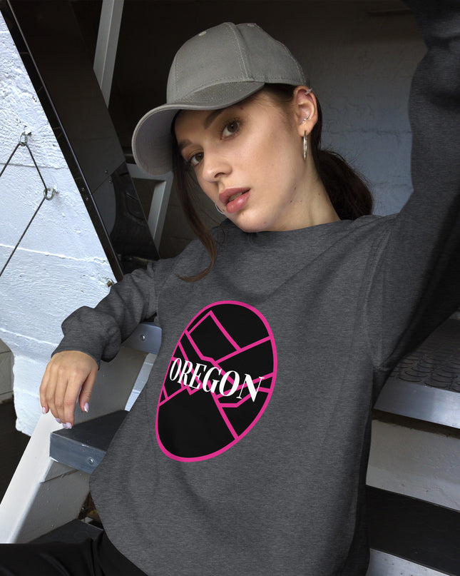 Oregon - Pink/Black - Unisex Sweatshirt