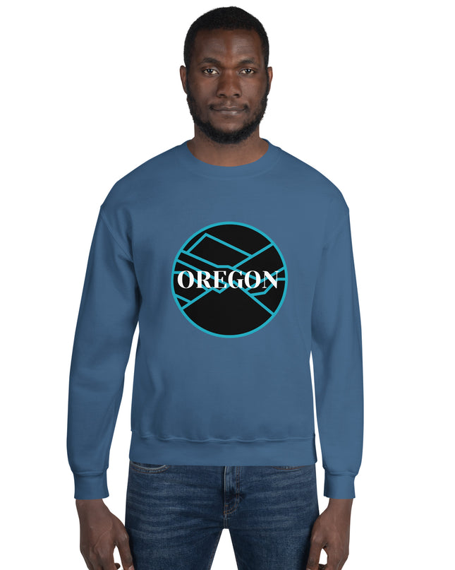 Oregon - Blue/Black - Unisex Sweatshirt
